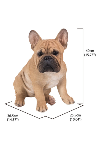 French Bulldog Squatting Statue HI-LINE GIFT LTD.