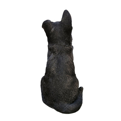 87766-B - Adorable Shepherd Pup: Polyresin Figurine in Black and Brown Hi-Line Gift Ltd.
