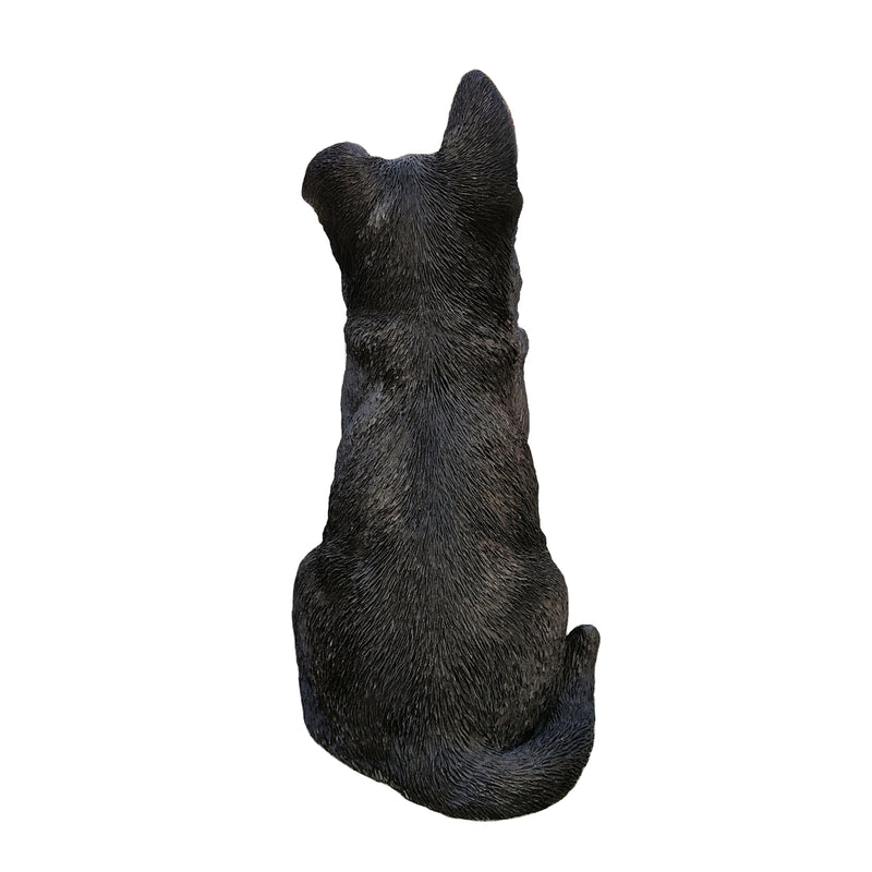 87766-B - Adorable Shepherd Pup: Polyresin Figurine in Black and Brown Hi-Line Gift Ltd.