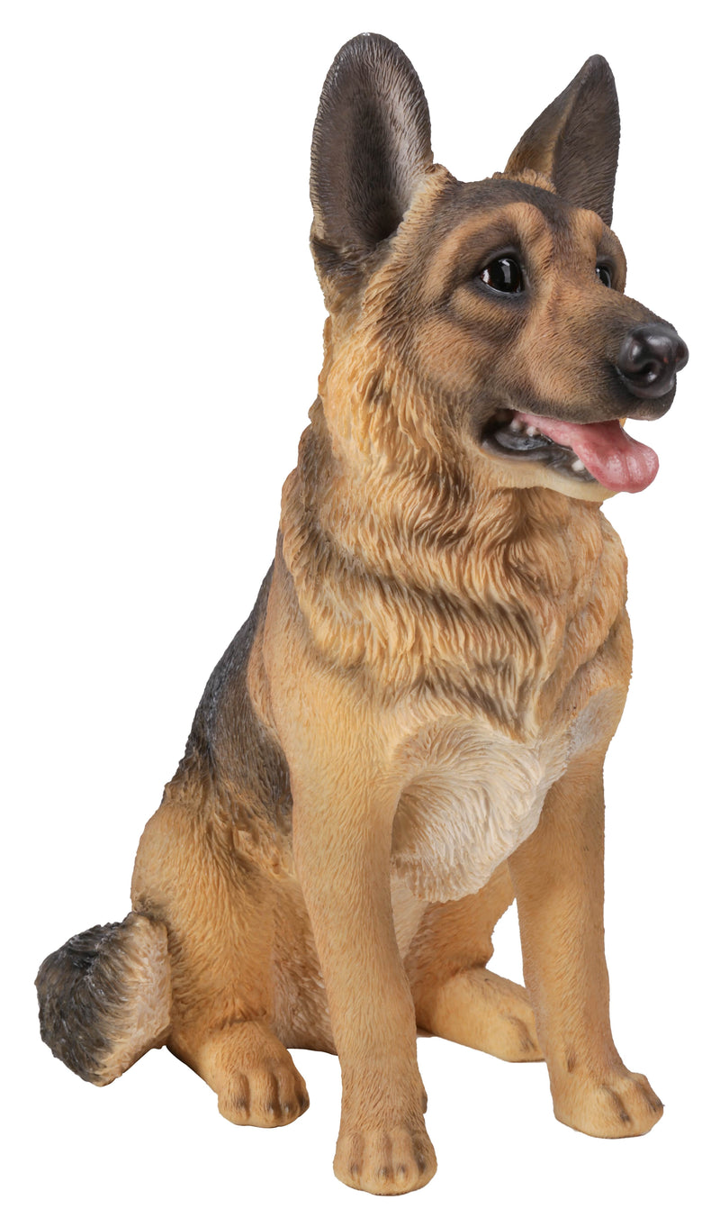 German Shepherd Sitting Statue HI-LINE GIFT LTD.
