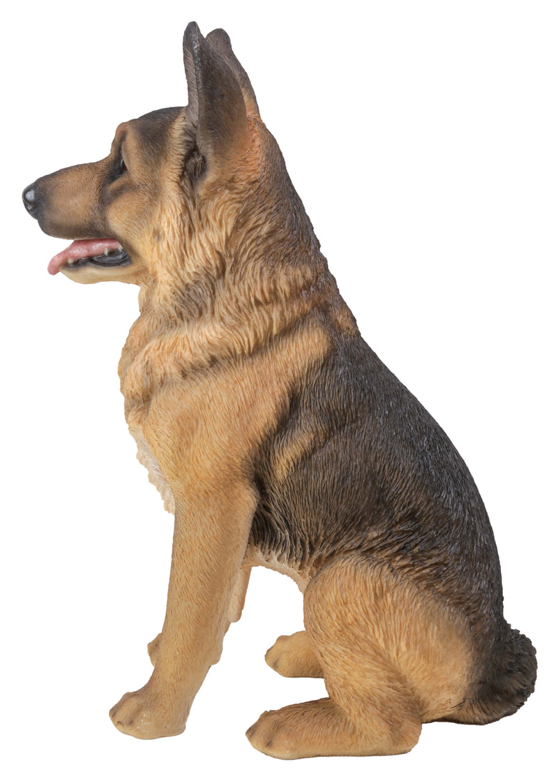 German Shepherd Sitting Statue HI-LINE GIFT LTD.