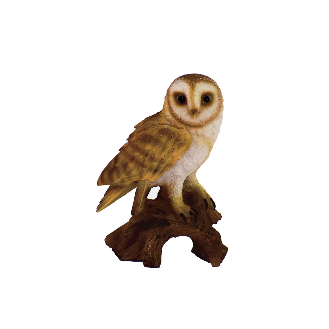 Barn Owl on Stump HI-LINE GIFT LTD.