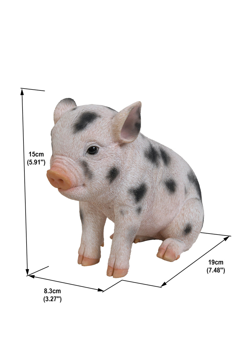 87770-A - Sitting Baby Pig W/Black Spots Hi-Line Gift Ltd.