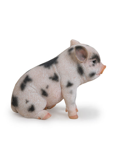 87770-A - Sitting Baby Pig W/Black Spots Hi-Line Gift Ltd.