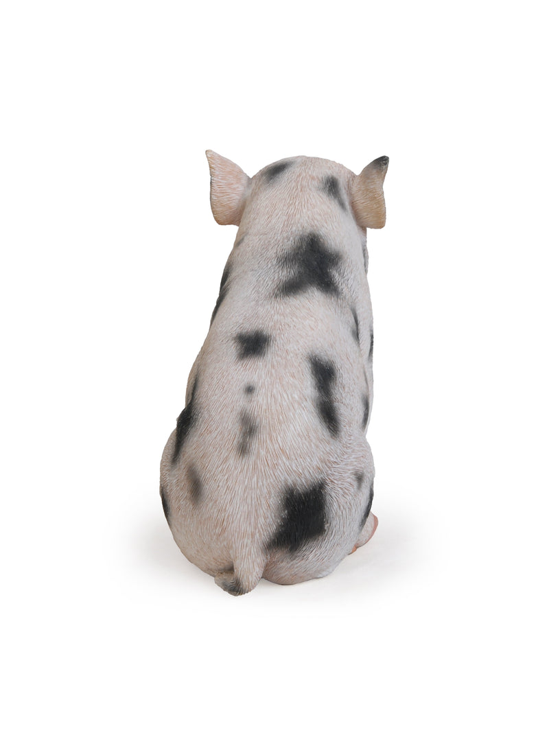 87770-A - Sitting Baby Pig W/Black Spots Hi-Line Gift Ltd.