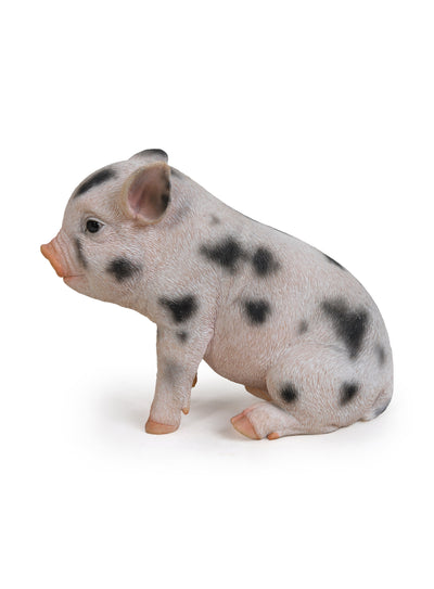 87770-A - Sitting Baby Pig W/Black Spots Hi-Line Gift Ltd.
