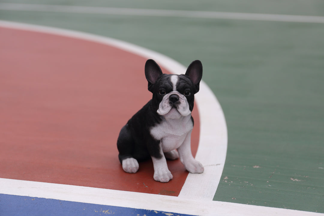 Pet Pals - French Bulldog Puppy Black and White Statue - Home