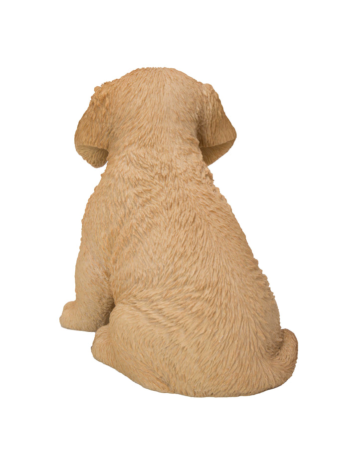 Pet Pals - Golden Retriever Puppy Sitting-Yellow Statue HI-LINE GIFT LTD.