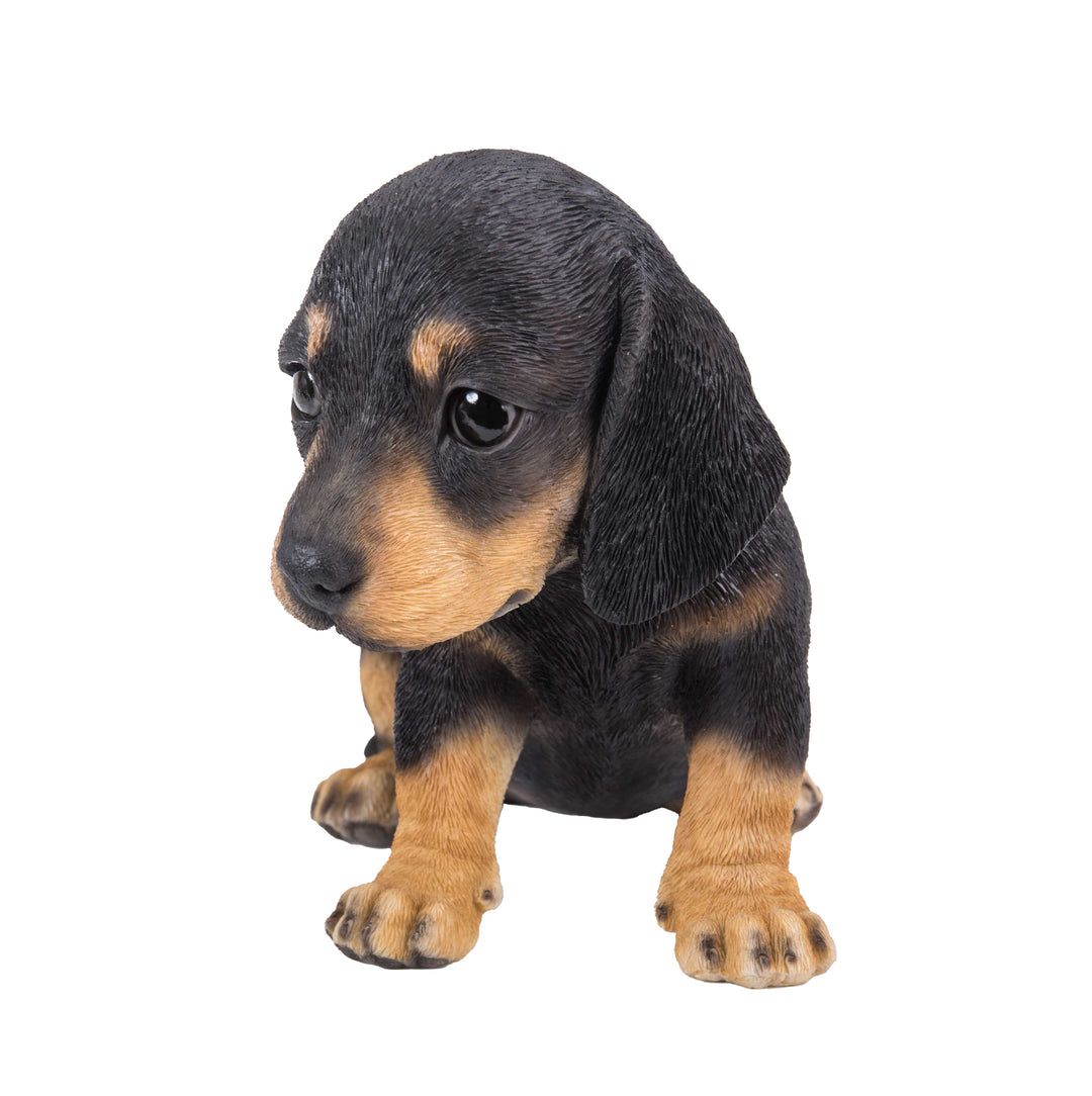 Pet Pals - Dachshund puppy Statue - Black HI-LINE GIFT LTD.