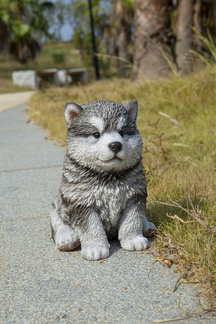 Pet Pals - Malamute Puppy Statue HI-LINE GIFT LTD.