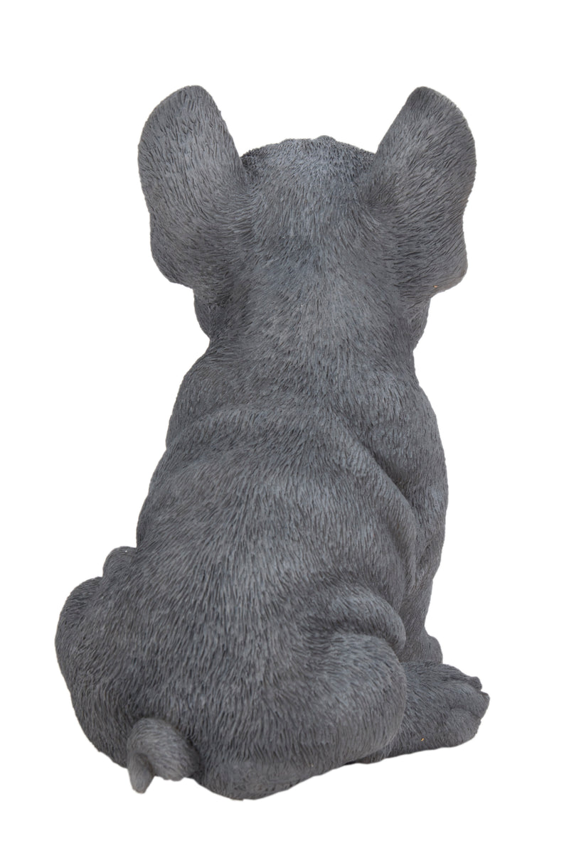 Pet Pals - Blue French bulldog puppy Statue HI-LINE GIFT LTD.