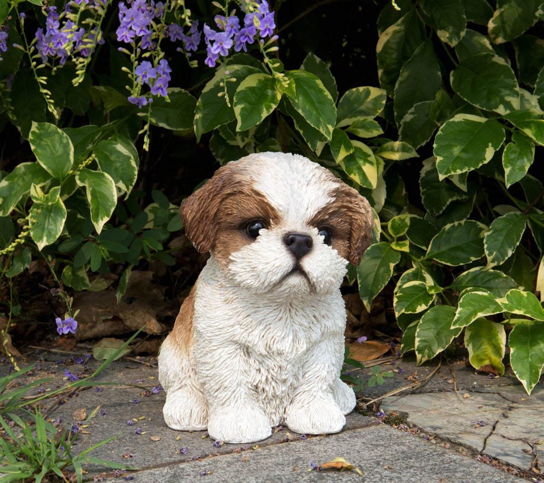 Shih Tzu Puppy Pet Garden Statue – Hi-Line Gift Ltd.