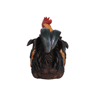 Rooster Squatting Statue HI-LINE GIFT LTD.