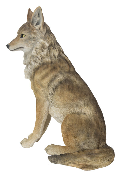 Sitting Coyate Statue HI-LINE GIFT LTD.