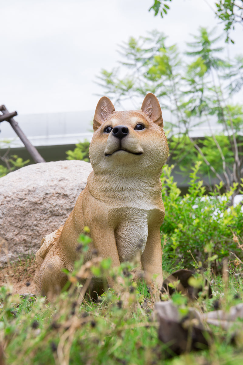 Shiba Inu Sitting Statue Hi-Line Gift Ltd.