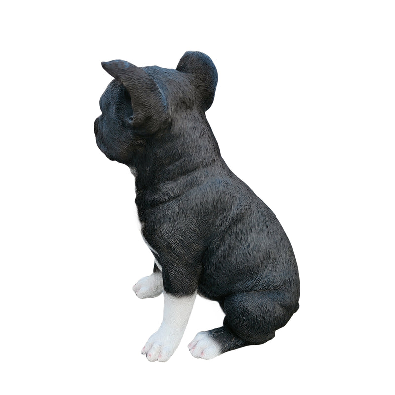 87791-B - Chic Boston Charmer: Polyresin Figurine in Black and White Hi-Line Gift Ltd.