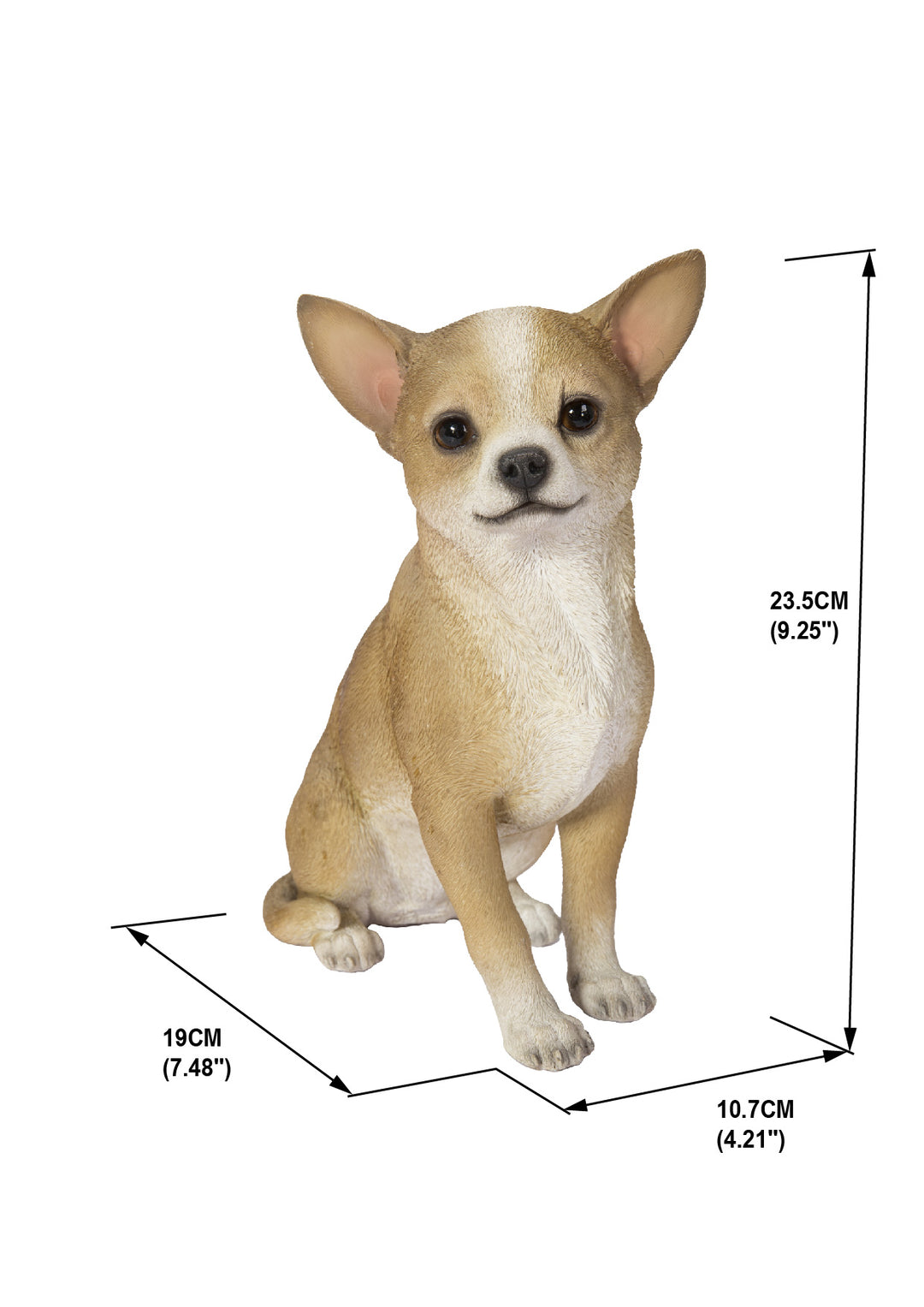 Chihuahua Sitting Statue - Home Decor - Hi-Line Gift Ltd.