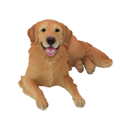 Golden Retriever Lying Down Statue HI-LINE GIFT LTD.