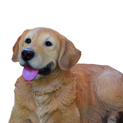 Golden Retriever Lying Down Statue HI-LINE GIFT LTD.