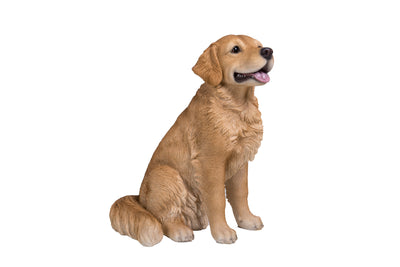 87796-M - Sitting Golden Retriever Statue Hi-Line Gift Ltd.