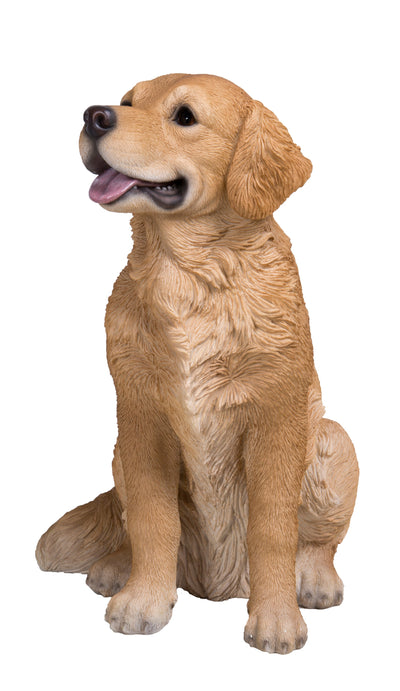 87796-M - Sitting Golden Retriever Statue Hi-Line Gift Ltd.