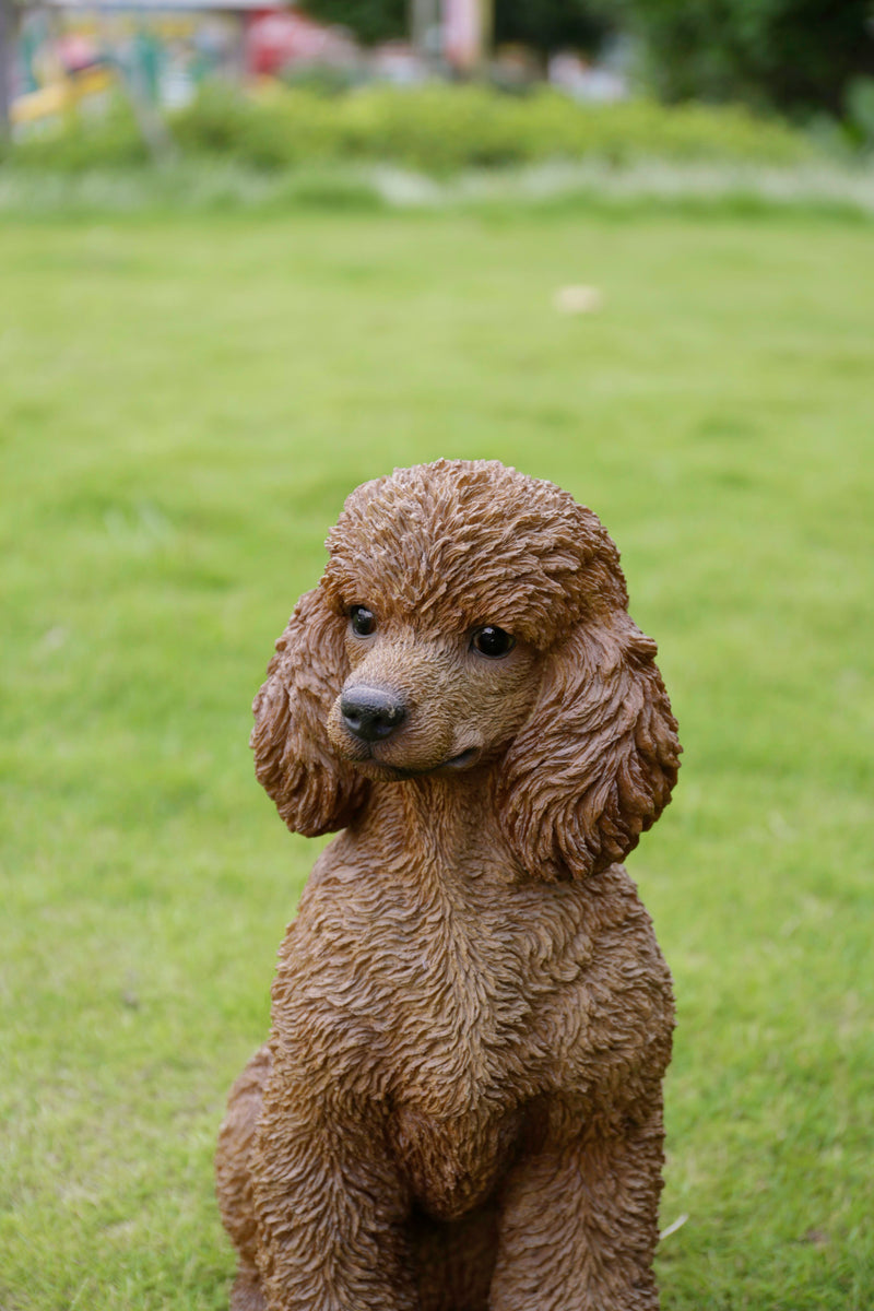 Poodle Sitting Statue HI-LINE GIFT LTD.