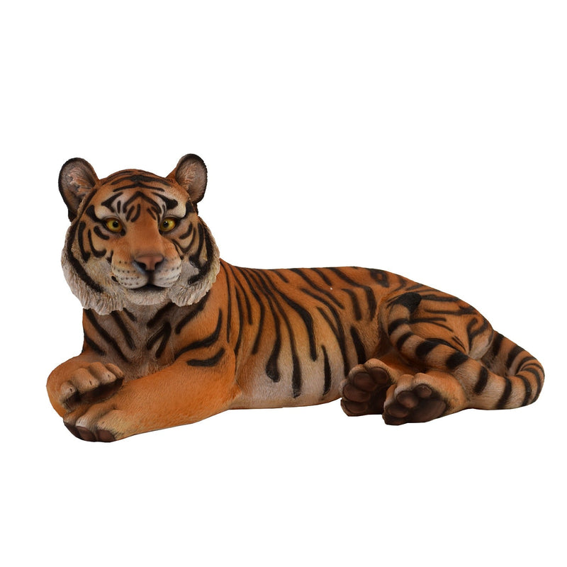 87807-YL - Tiger Laying Down Statue Hi-Line Gift Ltd.