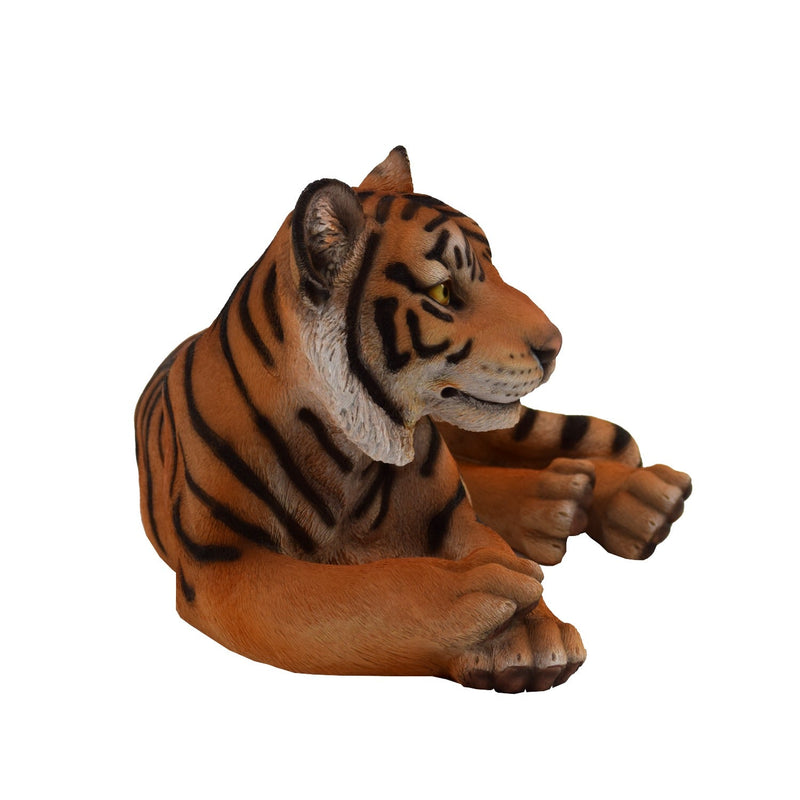 87807-YL - Tiger Laying Down Statue Hi-Line Gift Ltd.