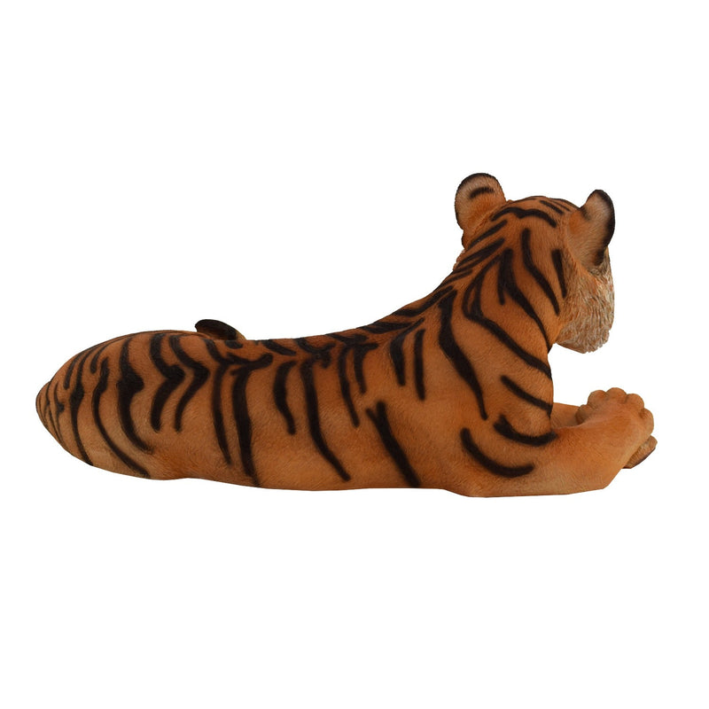 87807-YL - Tiger Laying Down Statue Hi-Line Gift Ltd.