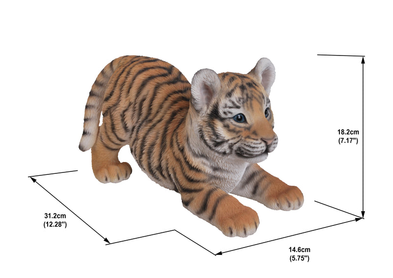 Tiger Baby Playing Statue HI-LINE GIFT LTD.