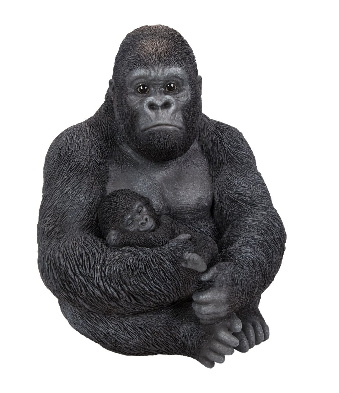 Gorilla with Baby Resin Statue for Wildlife Décor – Hi-Line Gift Ltd.