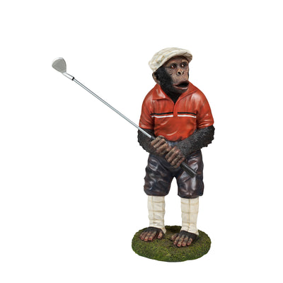 Golfer Monkey Statue Hi-Line Gift Ltd.