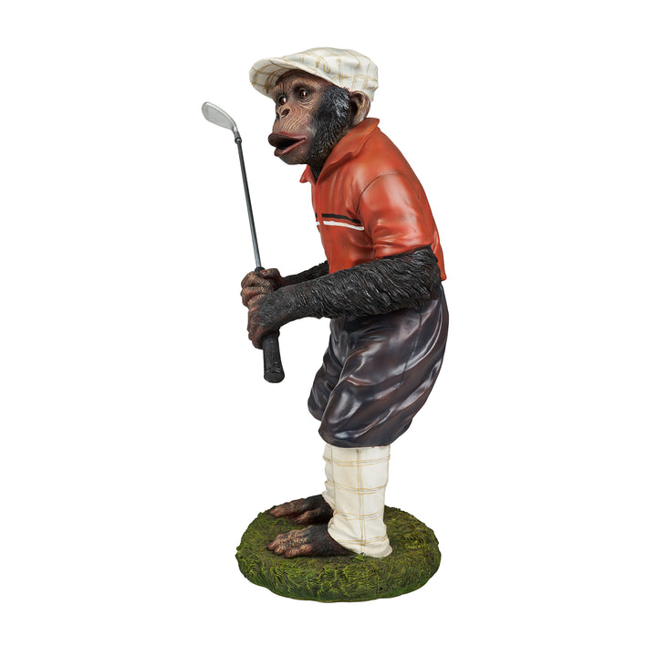 Golfer Monkey Statue Hi-Line Gift Ltd.