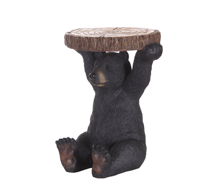 Black Bear Holding Tree Log HI-LINE GIFT LTD.