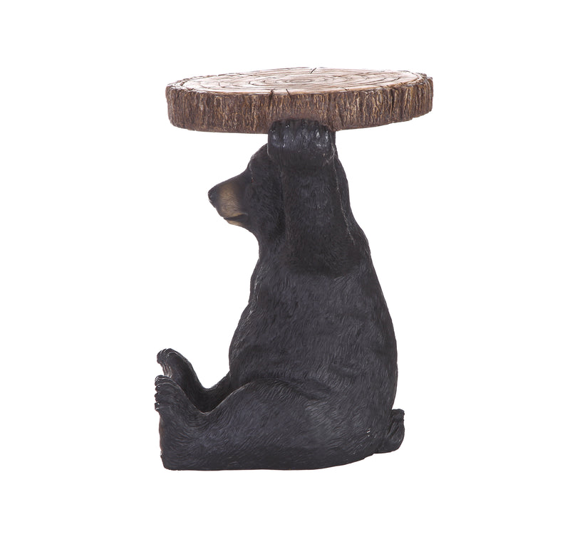 Black Bear Holding Tree Log HI-LINE GIFT LTD.