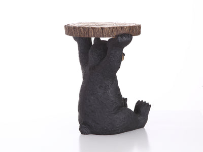 Black Bear Holding Tree Log HI-LINE GIFT LTD.