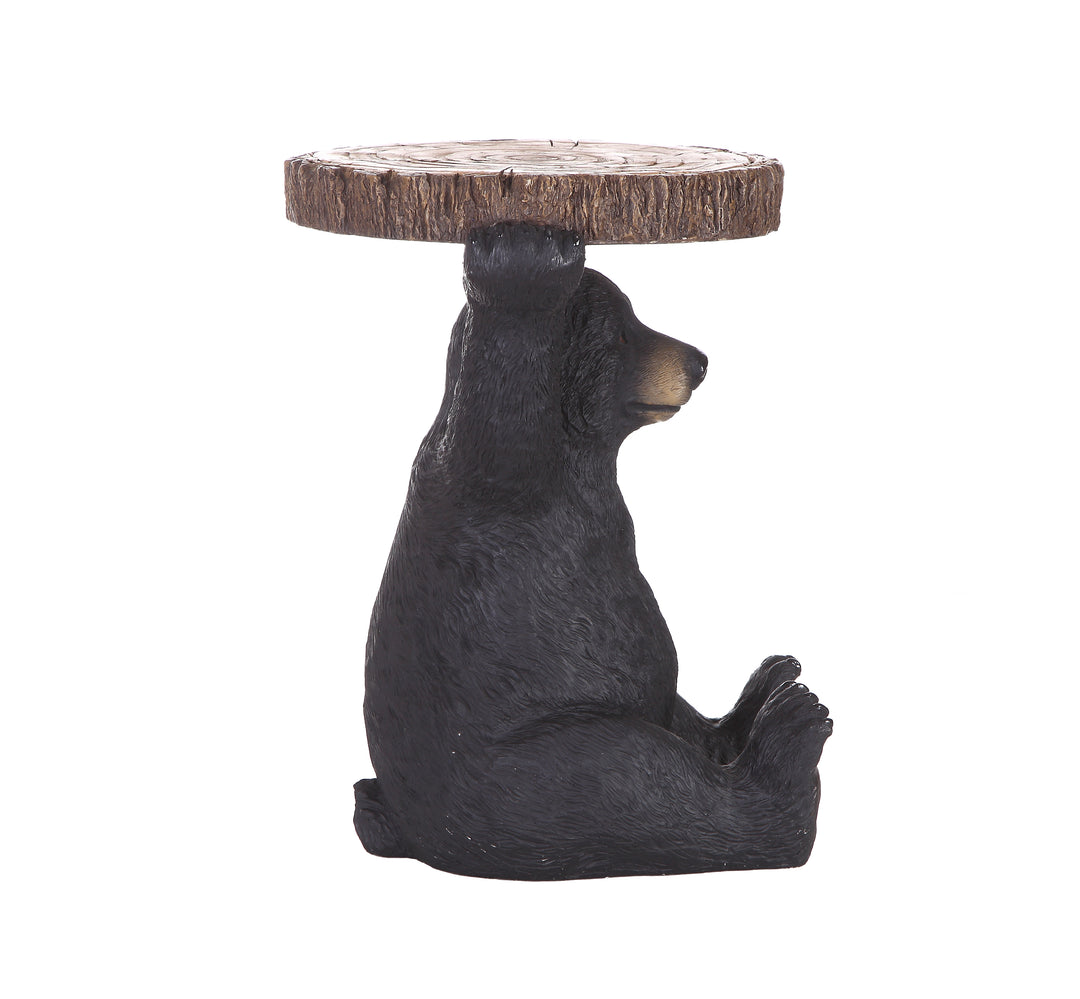 Black Bear Holding Tree Log HI-LINE GIFT LTD.