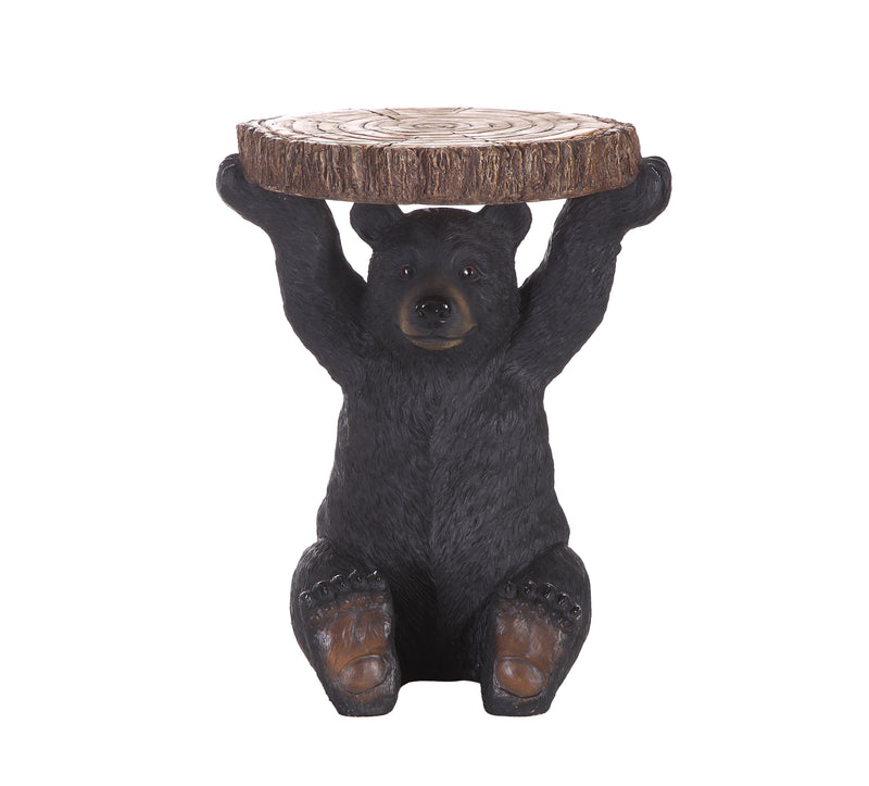 Black Bear Holding Tree Log HI-LINE GIFT LTD.