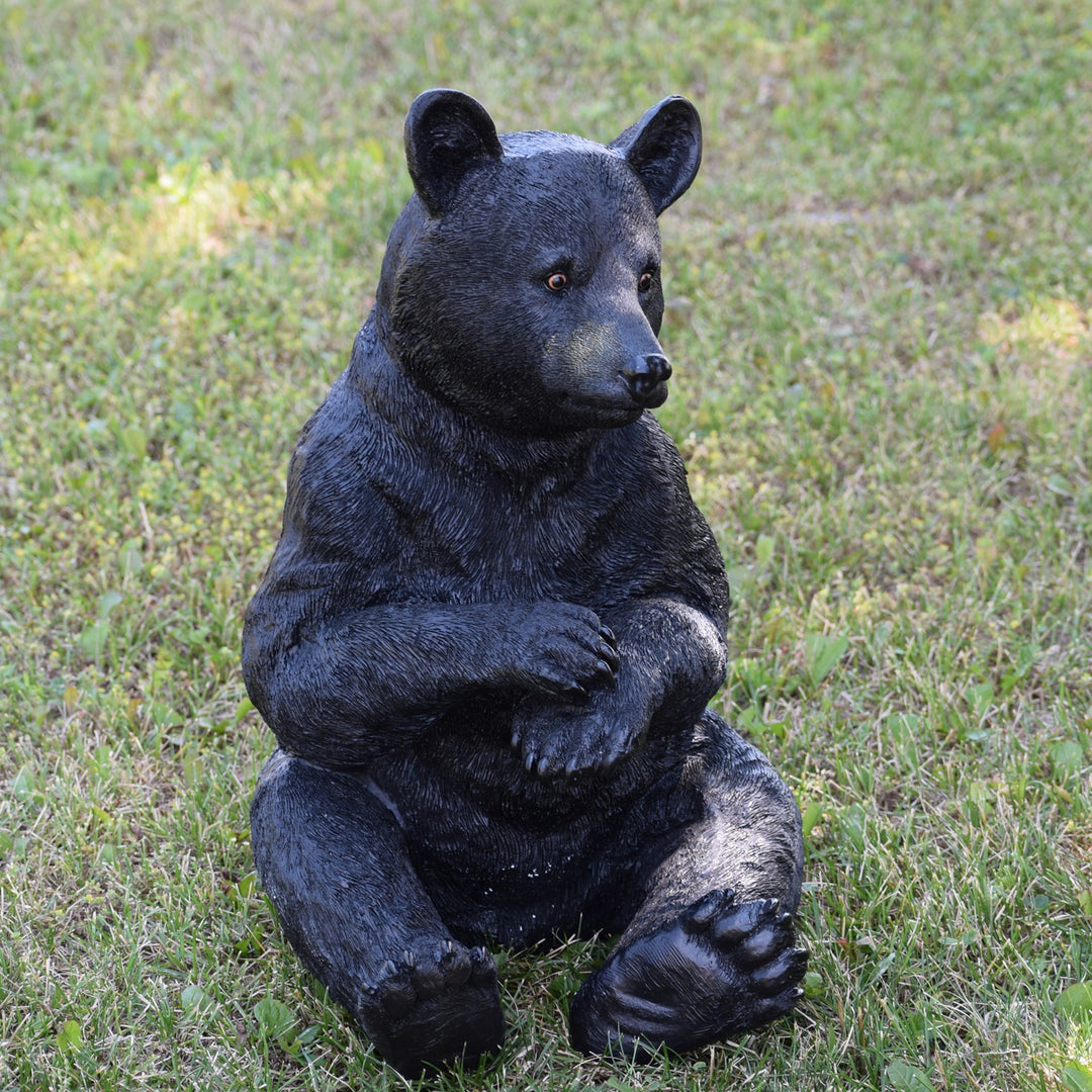 Black Bear Sitting HI-LINE GIFT LTD.