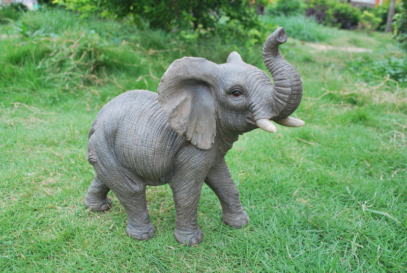Elephant With Trunk Up Statue HI-LINE GIFT LTD.