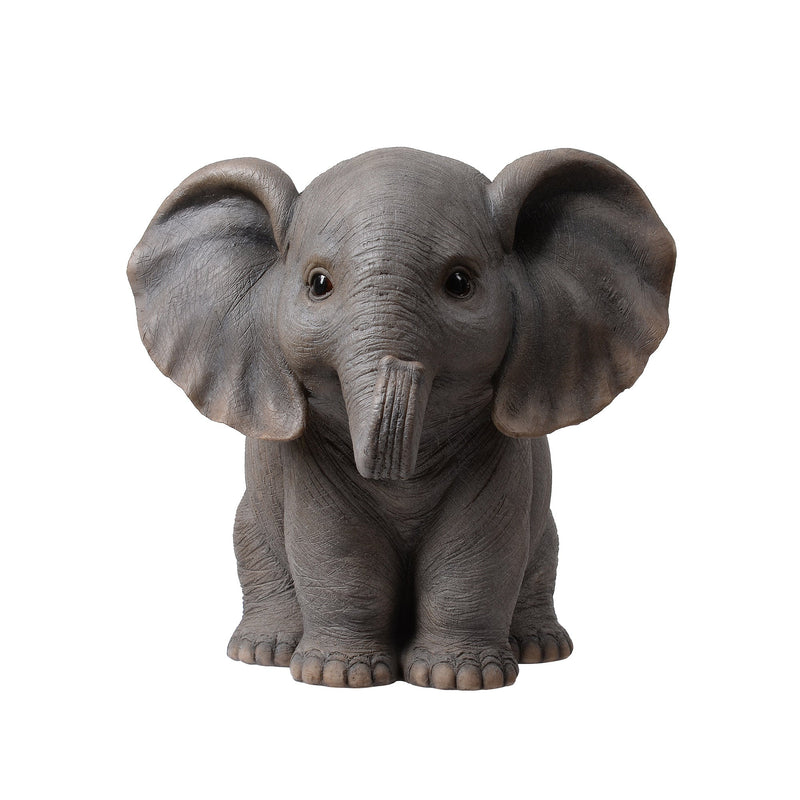 87948-C - Sitting Baby Elephant W/Trunk Up Hi-Line Gift Ltd.