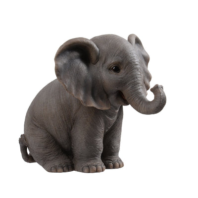 87948-C - Sitting Baby Elephant W/Trunk Up Hi-Line Gift Ltd.