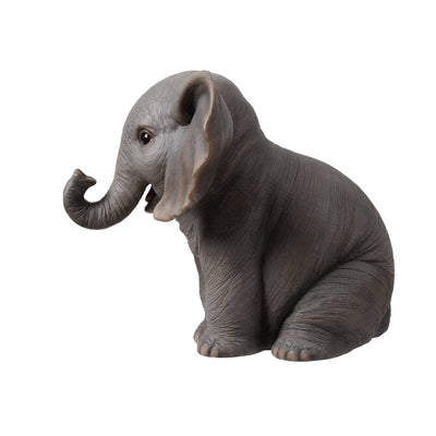 87948-C - Sitting Baby Elephant W/Trunk Up Hi-Line Gift Ltd.