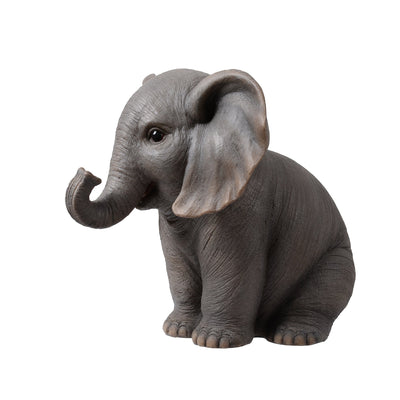 87948-C - Sitting Baby Elephant W/Trunk Up Hi-Line Gift Ltd.