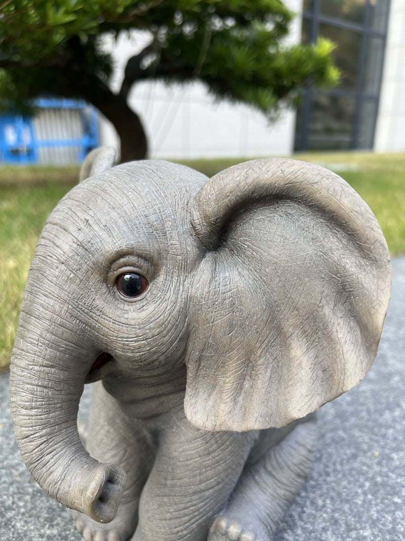 87948-D - 7" H Sitting Baby Elephant Hi-Line Gift Ltd.
