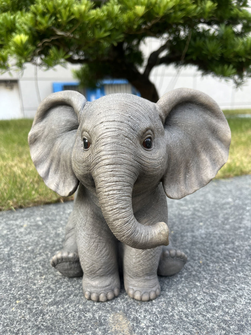 87948-D - 7" H Sitting Baby Elephant Hi-Line Gift Ltd.