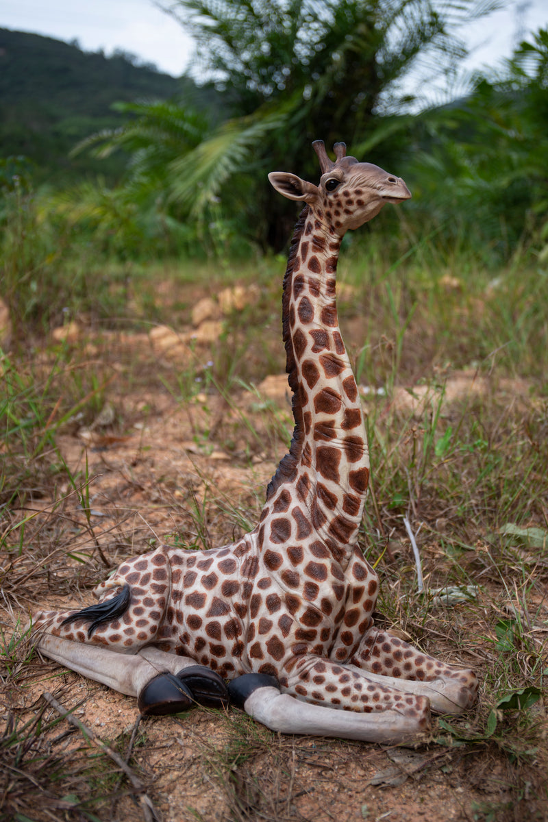 Baby Giraffe Lying HI-LINE GIFT LTD.