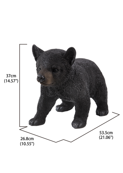 Black Bear Cub Walking Statue Hi-Line Gift Ltd.