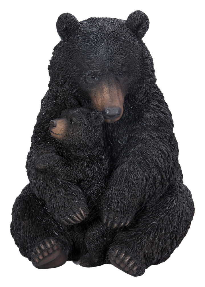 Black Bear Mother and Child Hugging HI-LINE GIFT LTD.