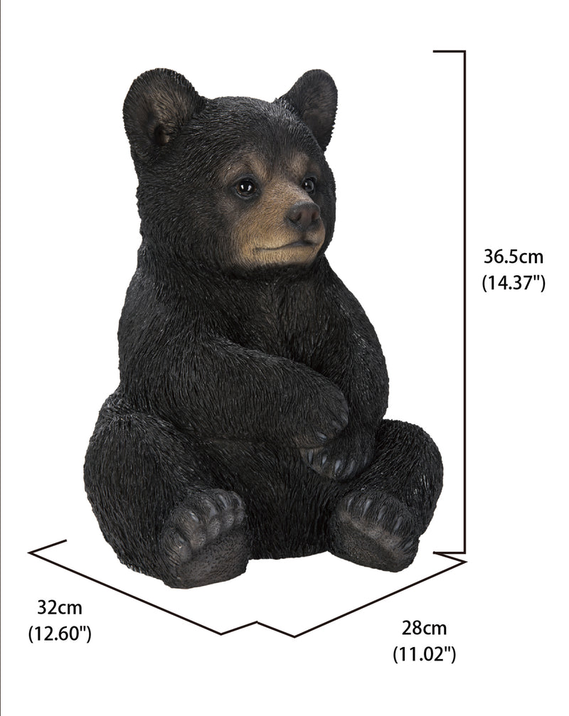 Sitting Black Bear Cub HI-LINE GIFT LTD.